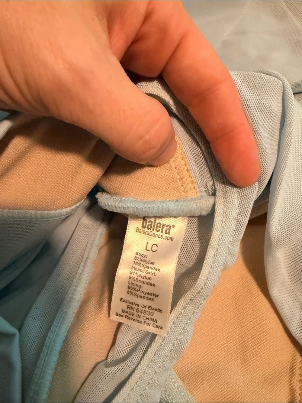 LC Baler Light Blue Layered Chiffon Lyrical/Contemporary Dress